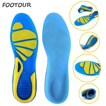FOOTOUR Silicon Non-Alunecare de Gel Insoles Picior de Îngrijire pentru Fasciita Plantara Pinten Toc Pantofi Sport Pad Tălpi Arc Branț Ortopedice