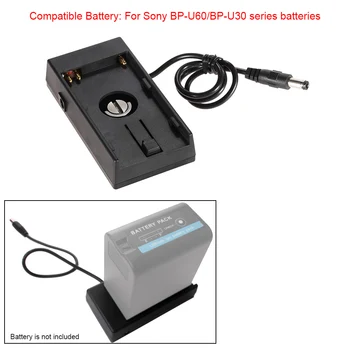 Andoer DV aparat de Fotografiat Baterie Monta Placa de Putere, Magie Neagră BMCC 4K BMPCC Camera de Alimentare pentru Sony BP-U60/U30