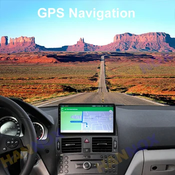 2 Din Masina cu echipamentele de redare Multimedia Android Wifi GPS de Navigare Autoradio Pentru Mercedes Benz C Class W204 S204 2006-2011 Capul Unitate Stereo