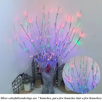 Crengi LED-uri de Crăciun Șir de Lumini de Basm Baterie Cameră Decor Dormitor Creative Lampă de Noapte, Petrecere de Anul Nou Decorative de Lumină