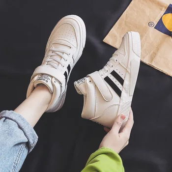 2020 Primăvară Noua Discoteca Adidași de Moda Confortabil de Amortizare Non-alunecare Pantofi Casual High-top Scrisoare de Mișcare Femei Vulcaniza Pantofi