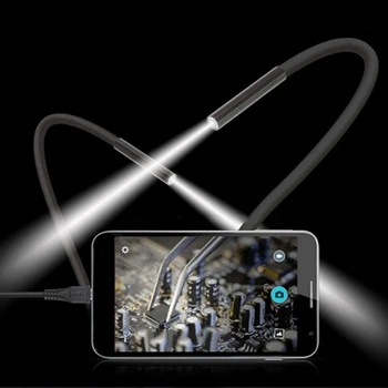 5M 8mm Camera Endoscop USB cu 8 LED-uri Flexibile Wifi Bronhoscop, Endoscop Impermeabil Inspecție Micro Camera pentru Android ios, PC-ul