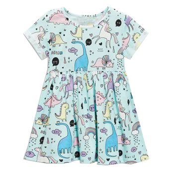 Vestidos Fete Rochie de Vară 2020 Brand Animal Unicorn Rochie de Printesa pentru Copii Costume pentru Copii Haine Flamingo Copii Dress 1-7M