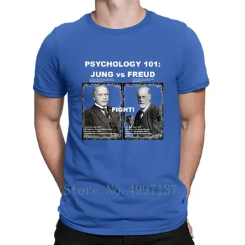 Psychologys 101 Jung Vs Freud Tricou Bumbac Primavara Toamna Agrement Guler Rotund Imprimat Comic Familia Cadou Tricou