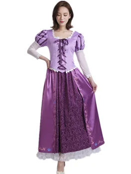 Halloween femei Rapunzel Rochie Violet Fantezie Etapă Încurcat Costume de Printesa Încurcat Rochie de orice dimensiune accepta personalizate makd