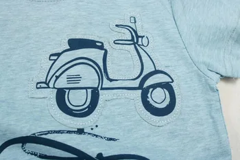 Vara Tricou Pentru Baieti Copii Fata Maneci Scurte Topuri Tricou Copii Biciclete Patch Model T-shirt Toddler Băiat Haine de Moda