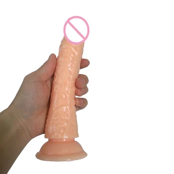 AMABOOM 21*3.5 cm cristal moale jelly moale realistic dildo anal, dop de fund vibratoare penis lung fraier cupa jucărie pentru adulți jucarie sexuala pentru femeie