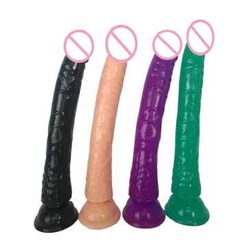AMABOOM 21*3.5 cm cristal moale jelly moale realistic dildo anal, dop de fund vibratoare penis lung fraier cupa jucărie pentru adulți jucarie sexuala pentru femeie