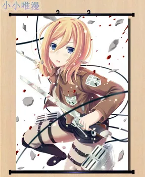 Anime Atac pe Titan Shingeki nu Kyojin Eren Armin Arlart & AnnieLeonheart & Krista Lenz Home Decor Perete Scroll Imagine Poster