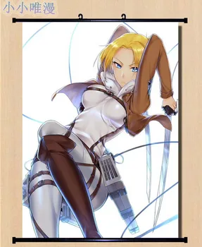 Anime Atac pe Titan Shingeki nu Kyojin Eren Armin Arlart & AnnieLeonheart & Krista Lenz Home Decor Perete Scroll Imagine Poster