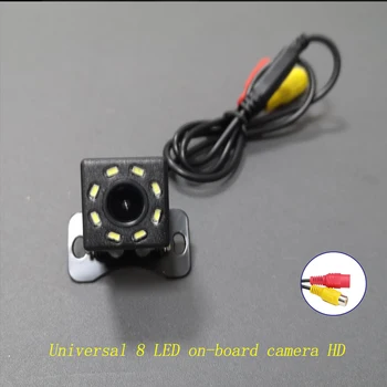 EzZHA Universal 8 LED-uri Auto HD Camera CCD Viziune de Noapte Auto retrovizoare cu Camera 170 Unghi Larg de Rezervă Parcare Vehicul Camera