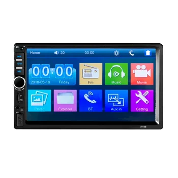 Auto 2Din radio Coche Recorder de 7 inch Touch Screen Audio Bluetooth Camera retrovizoare 7018B MP5 Player Multimidio