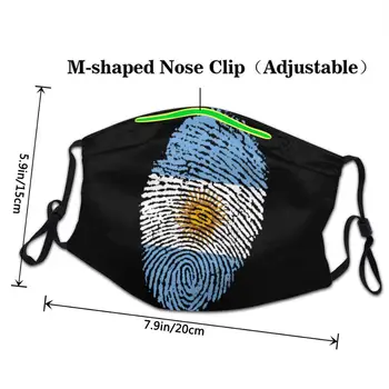 DIY masca de protecție lavable fata maskes Argentina Flag Amprenta lavabile refolosibile masca de fata