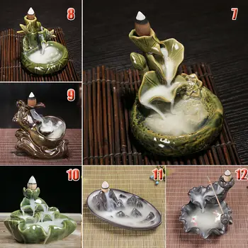 Ceramica De Retenție Arzător De Tămâie Portelan Budist Titular În Jos Fum De Cădelniță De Decor Acasă Utilizare Acasă În Ceainărie Zen