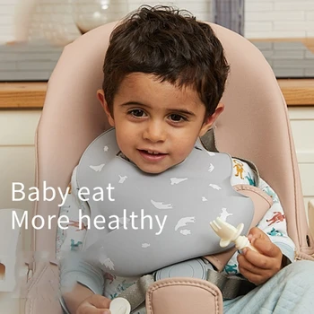 Nou-Născuți Băieți Fete Alimentare Saliva Prosop Copil Alimente Grad Silicon Rezistent La Apa Bavete