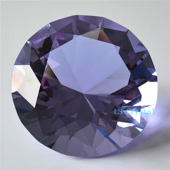 Diamant mare, 10 cm Violet Cristal de Diamant en-Gros 1 buc Culoare 100mm K9 Diamant pentru Nunta Casa Decoratiuni si Cadouri de Partid