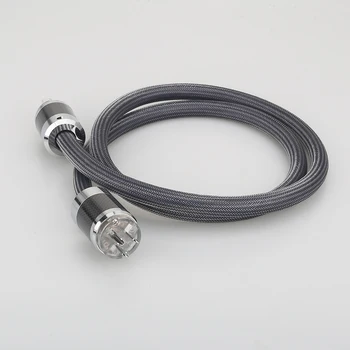 Audiocrast P101 DW15 Hi-End OFC cablu de alimentare cu fibra de Carbon placat cu Rodiu AC NE-priza de putere audio cablu de alimentare cablu