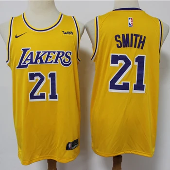 NBA Bărbați Los Angeles Lakers #21 Jersey Baschet Jucător J. R. Smith Retro Swingman Tricou Rotund Gat Ochiuri Cusute Barbati Tricouri