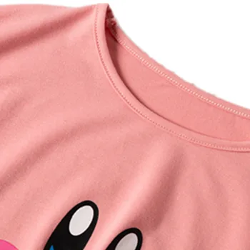 WXCTEAM Kirby Tricou Super Star Kirby x DELICIOASE Batwing Top Vrac Femei Fata de Vara Homewear Lolita Dulce de Vară Tee Fixarea Navei