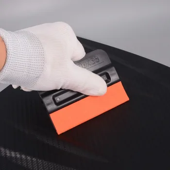 FOSHIO Fibra de Carbon Film Magnetic Racleta de Vinil Masina Folie Fereastră Tentă Magnet Racleta cu Zero-free piele de Căprioară Simțit Ambalaj Auto