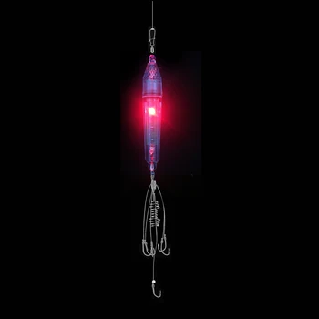 5 buc LED Lumină Intermitentă Mini Scădere Profundă Lumini Subacvatice de Pescuit Calmar Pește Momeală Lampa de Noapte Pește Lumini 17cm/43g 4 Culori