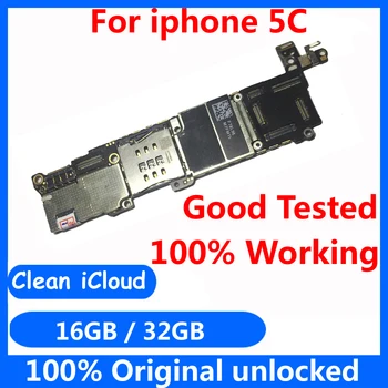 Fabrica de deblocat placa de baza cu sistem IOS pentru iphone 5C 16gb 32gb bun lucru Original, placa de baza+Full Chips-uri logice bord