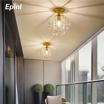 Epinl Moderne De Cristal Lumina Plafon Interior Nordic Lampă De Tavan Forma De Pene De Lux Living Dormitor Pedant Lumini Decor Acasă
