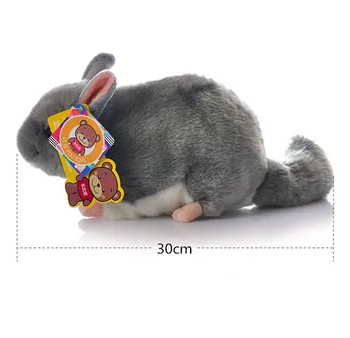 Drăgălaș Realiste Gri Chinchillidae Jucării De Pluș Moale Realist Chinchilla Mouse-Ul Animal De Pluș Jucărie De Ziua De Nastere Cadouri Pentru Copii