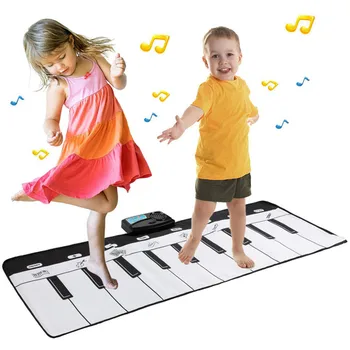 110x36cm Muzicale Electronice Mat Tastatură de Pian pentru Copii de a Juca Covoare Mat Muzicale de Jucărie Instrument de Învățare pentru Copii Jucarii Educative