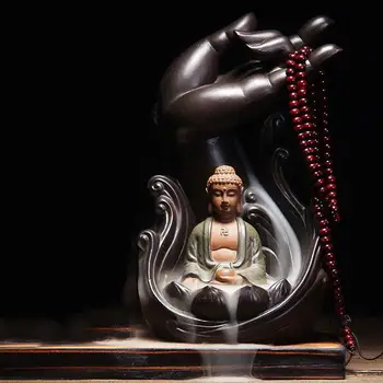 Tradițional, Mana LUI Buddha Refluxul Tămâie Cascada Arzător Tathagata Fum Lotus Tămâie Stick Titularul Retro Acasă Bouddha Decor