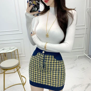 Subțire De Vară, Sexy Top Tricou Femei 2021 Elasticitatea T-Shirt Stil Coreean Femeie Haine Slim Tricou Femei Casual Cu Maneca Lunga Topuri
