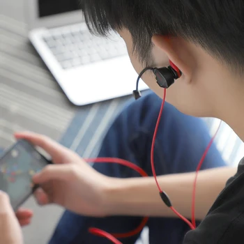 HOCO Portabil Dinamic de Reducere a Zgomotului In-Ear cu Fir Apel Căști de Jocuri de Calculator pentru Căști Cu Microfon Dual pentru Xiaomi, Huawei PC