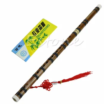 Nou Chinezesc Instrument Muzical Tradițional Manual de Bambus Flaut în re Cheie