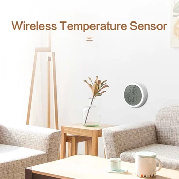 Tuya Zigbee 3.0 Smart WIFI de Acasă Senzor de Temperatura Wireless de Automatizare Acasă Scenă de Securitate Dispozitiv de Alarmă Senzor de Temperatură