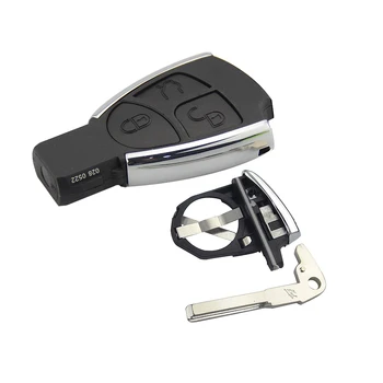 Okeyetch 3 Buton NOU de la Distanță Smart Card-Cheie Fob Caz Acoperire coajă cheie Pentru MB Mercedes Benz CLS C E S cu Suport Baterie