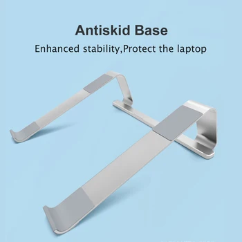 11-17 inch din Aliaj de Aluminiu Suport pentru Laptop Portabil de Bază Notebook Stand Titular Pentru Macbook Air Pro Non-alunecare Computer de Răcire Suport