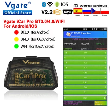 De vânzare la cald Vgate iCar Pro OBD2 ELM327 iCar2 Bluetooth 4.0 pentru Android/IOS iCar3 Instrument de Diagnosticare Auto elm 327 OBD Scanner Auto odb2