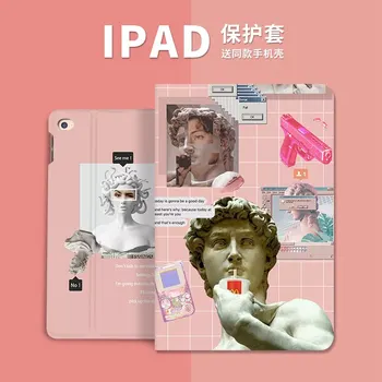 Carouri roz piatra portret Flip Cover Pentru iPad 7 Air2 Pro 9.7 10.5 11 10.2 12.9 2020 2019 Mini45 Tableta Caz cu suport de creioane