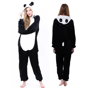 Adulți Flanel Kigurumi Unicorn body-uri pentru Femei Pijamale Animale Pisica Pijamale de Iarnă onesies Panda, Iepure, Lup Sleepwear Cosplay