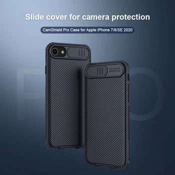 Pentru iPhone SE 2020 Caz Pentru iPhone 7 8 Cover NILLKIN CamShield Pro Slide Camera Proteja Intimitatea Capacul din Spate Pentru iPhone SE 2020