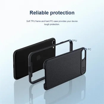 Pentru iPhone SE 2020 Caz Pentru iPhone 7 8 Cover NILLKIN CamShield Pro Slide Camera Proteja Intimitatea Capacul din Spate Pentru iPhone SE 2020