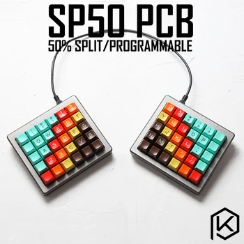 SP50 split Personalizat Tastatură Mecanică de 50% PCB programat 50 preonic machete față de firmware cu rgb jos underglow led