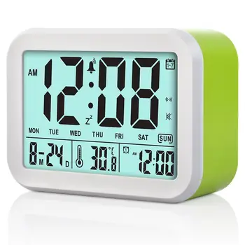 Digital Ceas Cu Alarmă Vorbesc Ceas Cu 3 Alarme Inteligente Opțional Zi De Alarma Noctilucent Și Funcție De Amânare Data Luna Și T