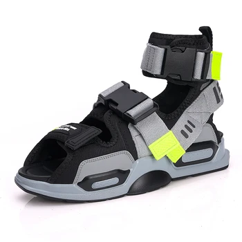 Unisex Vara High Top Glezna Curea Sandale Barbati Sandale Gladiator În Aer Liber Sandale Casual Pantofi Pentru Bărbați Sandales Homme 2020 Diapozitive