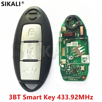 SIKALIS Inteligent de la Distanță Cheie 3 Butoane Costum pentru NISSAN Qashqai, X-Trail Ușa Controler pentru Continontal 433,92 MHz cu Cip