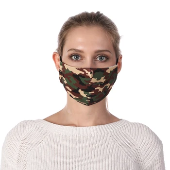 Zohra Camuflaj Imprimare Reutilizabile de Protecție PM2.5 Filtru De Gura Masca Anti Praf Masca Vânt Reglabil Măști De Față