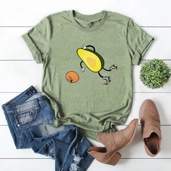 Nouă Femei T Shirt Creative amuzant drăguț Avocado print Top de Vara Plus Dimensiune Tricou Femme Hipster Haine Streetwear Tricou S-5XL