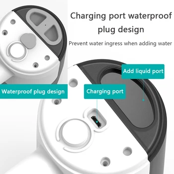 450ML Gel Pompa Generator de Spumă de Săpun de Încărcare USB Smart Senzor Dozator Sapun Touchless Dezinfectare, Curățare Mașină