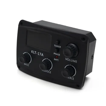 KIT-17A Chitara Acustica EQ Preamp 70*48mm cu Digital Procedding Tuner 3 Band EQ Egalizator cu Tuner Chitara Pickup