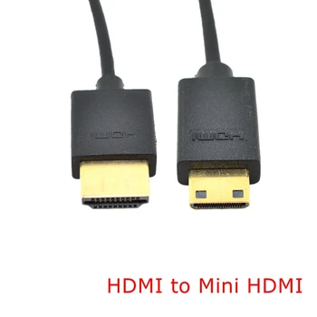 1M OD 3.0 mm Super Moale Subțire HDMI de sex masculin la Mini HDMI și HDMI de sex masculin Cablu pentru Moto Telefonul Mobil, Tableta, 3FT Lumină-greutate Portabil